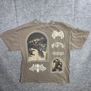 Marvel Darc Sport Wolves Shirt Mens Large Brown Hero Elite Venom Spider-Man READ